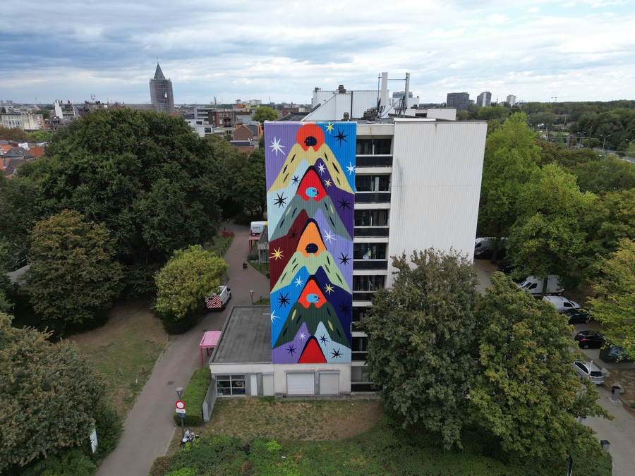 Foto van streetart in de Fonteinstraat